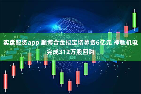实盘配资app 顺博合金拟定增募资6亿元 神驰机电完成312万股回购