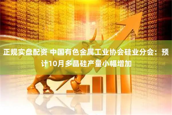 正规实盘配资 中国有色金属工业协会硅业分会：预计10月多晶硅产量小幅增加